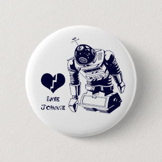 Chapa Redonda De 5 Cm Androide de Heartbroke