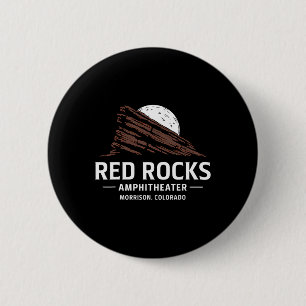 Chapa Redonda De 5 Cm Anfiteatro Red Rocks Morrison Colorado Senderismo 