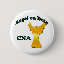Chapa Redonda De 5 Cm Ángel de servicio