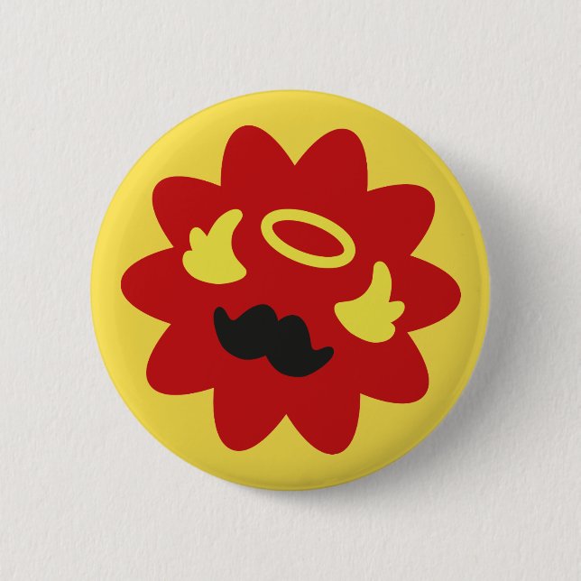 Chapa Redonda De 5 Cm Ángel del Trickster (Anverso)