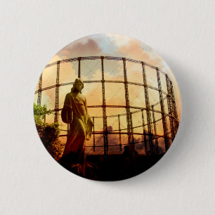 Chapa Redonda De 5 Cm Ángel del verde de Kensal