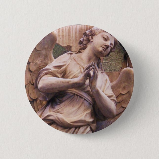 Chapa Redonda De 5 Cm Ángel pacífico del renacimiento (Anverso)