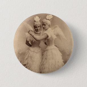 Chapa Redonda De 5 Cm Ángeles del Victorian