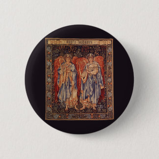 Chapa Redonda De 5 Cm Angeli Laudantes de Sir Edward Coley Burne Jones