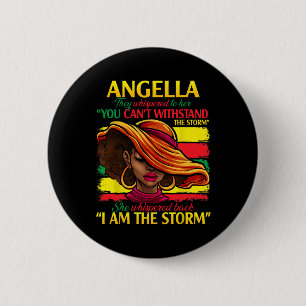 Chapa Redonda De 5 Cm Angella Nombre Apellido Apellido Historia Mes Negr