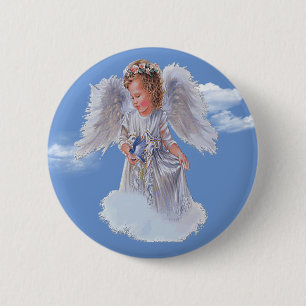 Chapa Redonda De 5 Cm Angels