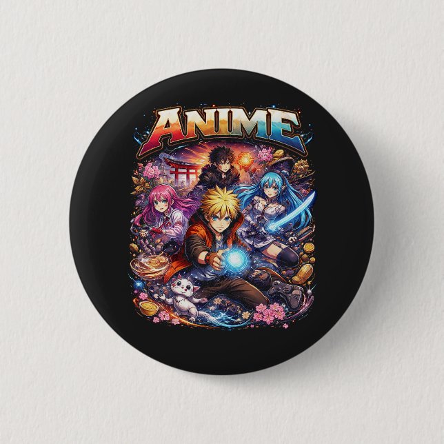 Chapa Redonda De 5 Cm Anime Legends (Anverso)