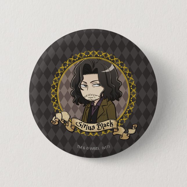 Chapa Redonda De 5 Cm Anime Sirius Black (Anverso)
