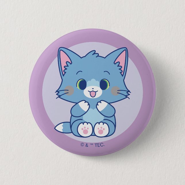 Chapa Redonda De 5 Cm Anime Tom y Jerry - Tom (Anverso)