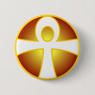 Chapa Redonda De 5 Cm Ankh