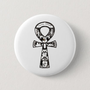 Chapa Redonda De 5 Cm Ankh 1
