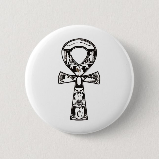 Chapa Redonda De 5 Cm Ankh 1 (Anverso)