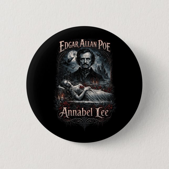 Chapa Redonda De 5 Cm Annabel Lee (Anverso)