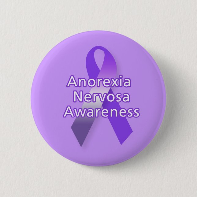 Chapa Redonda De 5 Cm Anorexia Nervosa Awareness (Anverso)