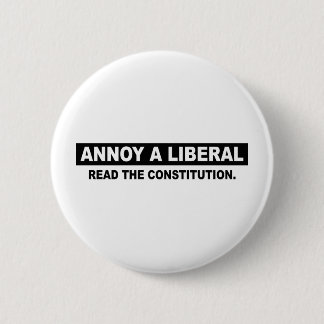 CHAPA REDONDA DE 5 CM ANOTAR UN LIBERAL. LEA LA CONSTITUCIÓN