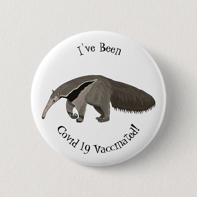 Chapa Redonda De 5 Cm Anteater personalizado ilustracion (Anverso)