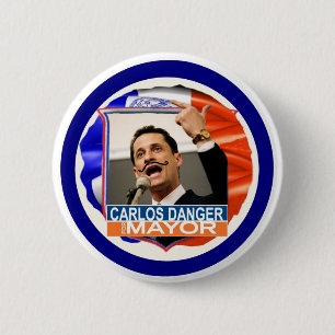Chapa Redonda De 5 Cm Anthony Weiner para el alcalde 2013 de NYC