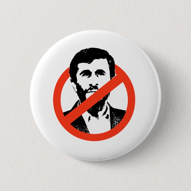 CHAPA REDONDA DE 5 CM ANTI-AHMADINEJAD (Anverso)