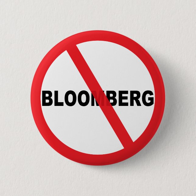 Chapa Redonda De 5 Cm Anti Bloomberg (Anverso)