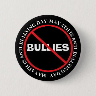 Chapa Redonda De 5 Cm Anti bullying