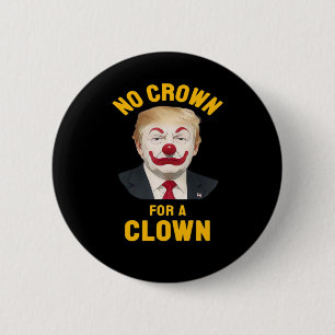 Chapa Redonda De 5 Cm Anti-Corona Para Un Payaso
