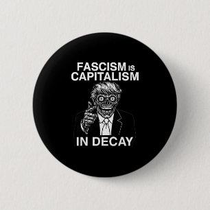 Chapa Redonda De 5 Cm Anti Fascismo Anti Trump El Fascismo Es Capitalism