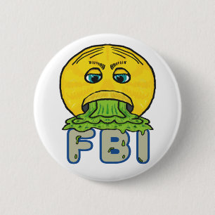 Chapa Redonda De 5 Cm Anti-FBI