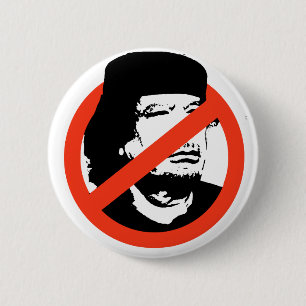 CHAPA REDONDA DE 5 CM ANTI-GADDAFI