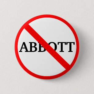 Chapa Redonda De 5 Cm Anti Governor Greg Abbott    Button