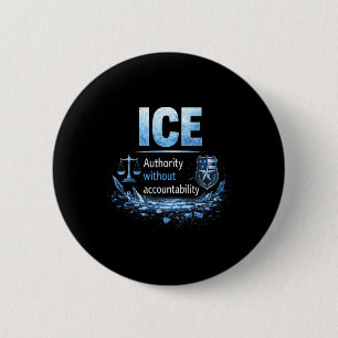 Chapa Redonda De 5 Cm Anti Ice protesto y resisto apoyo a los inmigrante