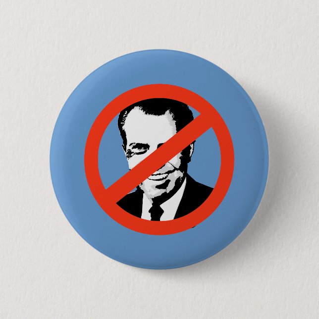 Chapa Redonda De 5 Cm ANTI-NIXON: Anti-Richard Nixon (Anverso)