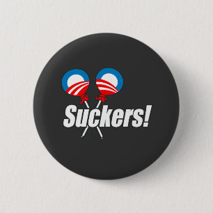 Chapa Redonda De 5 Cm Anti-Obama - lechones