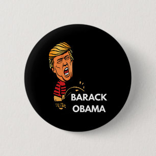 Chapa Redonda De 5 Cm Anti Obama Pro Trump Conservador Patriota Política