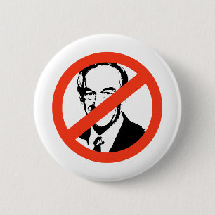 Chapa Redonda De 5 Cm ANTI-PAUL: Anti-Ron Paul