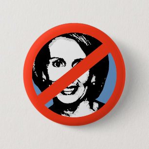 Chapa Redonda De 5 Cm ANTI-PELOSI: Anti-Nancy Pelosi