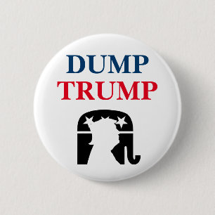 Chapa Redonda De 5 Cm Anti Presidente Donald Trump Política