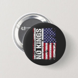 Chapa Redonda De 5 Cm Anti Trump No Reyes Bandera de EE. UU. Protesta Ci