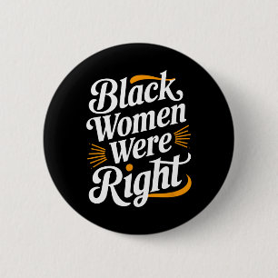 Chapa Redonda De 5 Cm Anti Trump Resistir Mujeres Negras Mujeres Negras 