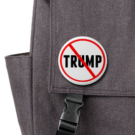 Chapa Redonda De 5 Cm Anti Trump: un simple círculo rojo X político