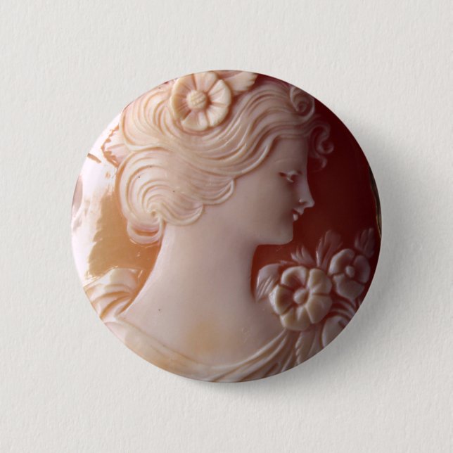 Chapa Redonda De 5 Cm Antiguo Cameo (Anverso)