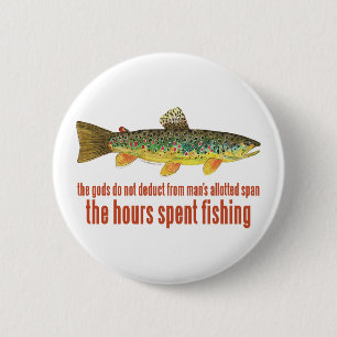 Chapa Redonda De 5 Cm Antiguo dicho de pesca