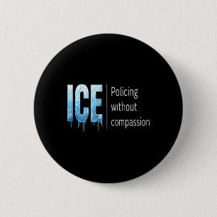 Chapa Redonda De 5 Cm Antihielo Protesto Y Resisto Apoyo Inmigrantes R