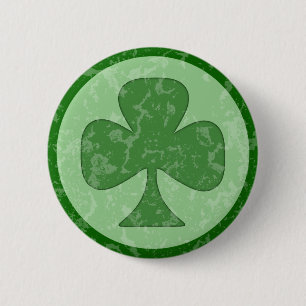 Chapa Redonda De 5 Cm Antiqued Shamrock