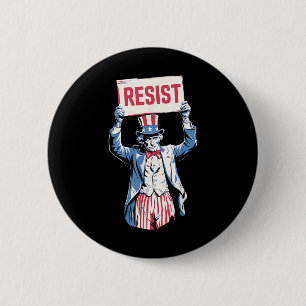 Chapa Redonda De 5 Cm Antitrump No Es Mi Presidente 4 De Julio Unc