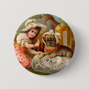 Chapa Redonda De 5 Cm Anuncio de Liniment Mustang Mexicano