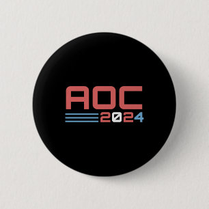 Chapa Redonda De 5 Cm Aoc 2024 Usa President America Premium