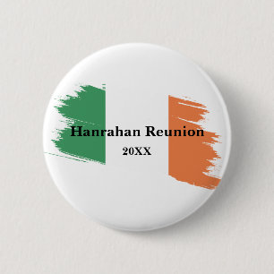 Chapa Redonda De 5 Cm Apellido irlandés Nombre Bandera personalizada Col