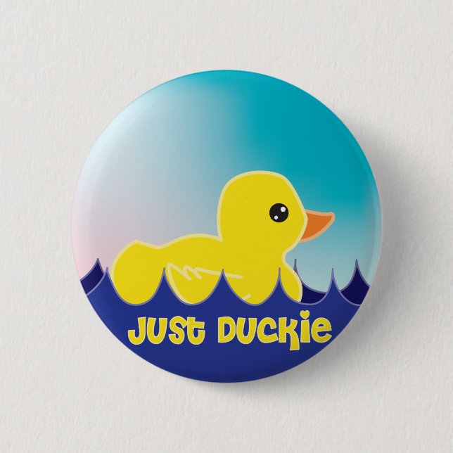 Chapa Redonda De 5 Cm Apenas Duckie (Anverso)