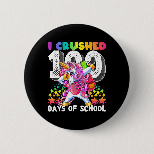 Chapa Redonda De 5 Cm Aplastado 100 Días De Regalo De Unicornio En La Es