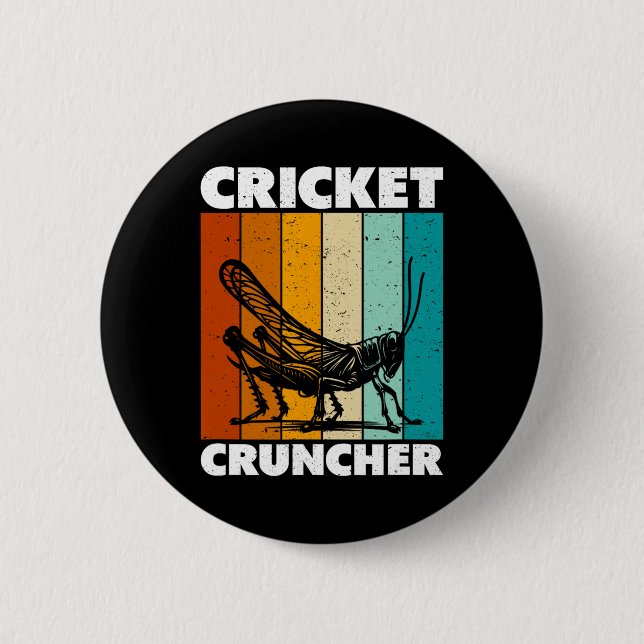 Chapa Redonda De 5 Cm Aplastador de cricket  (Anverso)